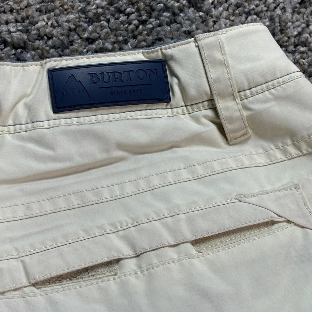 Burton Snowboard Pants Cream Off White Men's M Winter Ski Insulated Trousers
